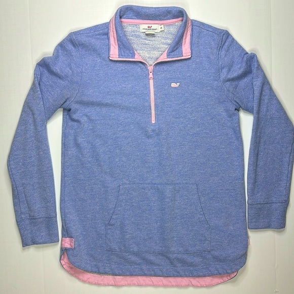 Vineyard Vines Sweaters - Vineyard Vines Quarter Zip Sweater Women’s Size XS Light Blue
